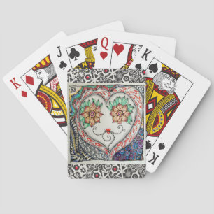 Heart Face Playing Cards