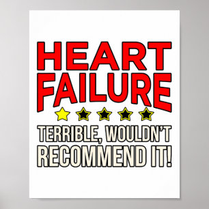 Heart Failure Terrible Hearts Disease Awareness Gr Poster