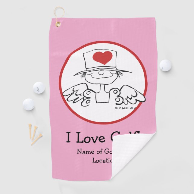 Heart Fairy © Customized Golf Towel (InSitu)