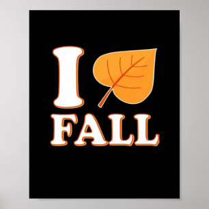 Heart Fall It’s Fall Y’all Creative Casual Poster
