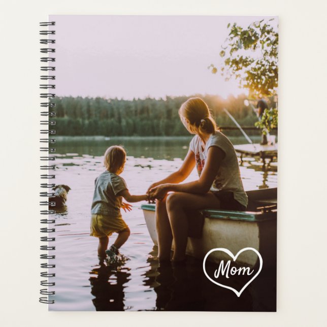 Heart Family Photo Script Custom Gift Planner (Front)