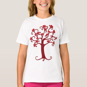 Heart Felt Tree   Valentine   Cherie's Art T-Shirt