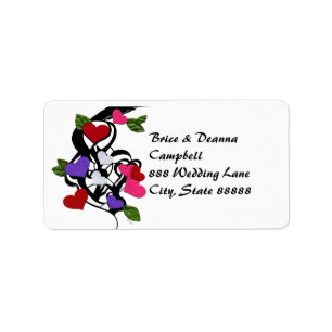 Heart Felt Wedding Address Labels