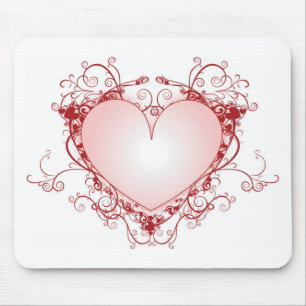 Heart Filigree Mouse Pad