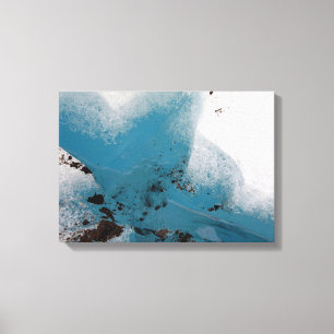 Heart-Filled Glacier Canvas Print