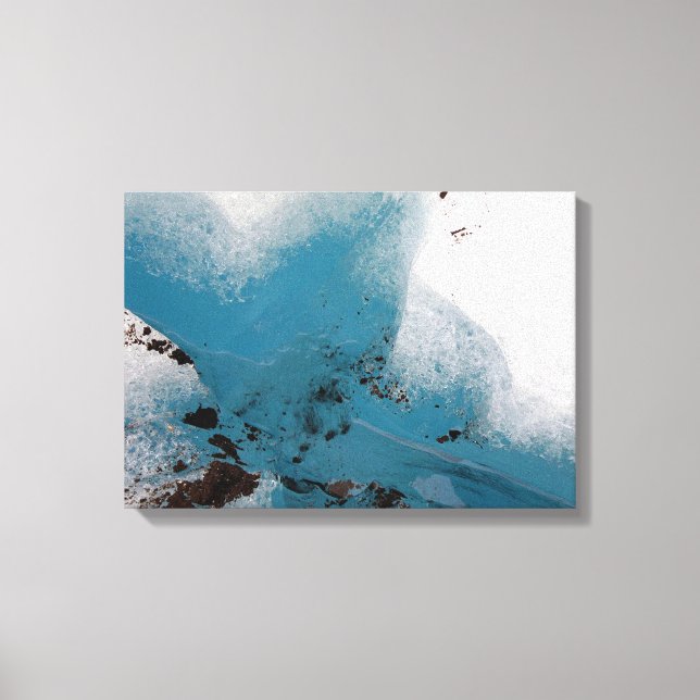 Heart-Filled Glacier Canvas Print (Front)
