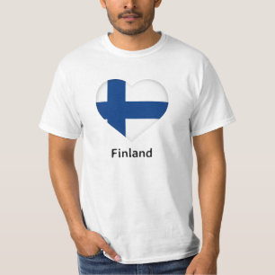 Heart - Finland Flag T-Shirt