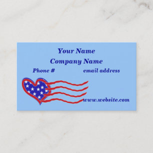 Heart Flag Business Card