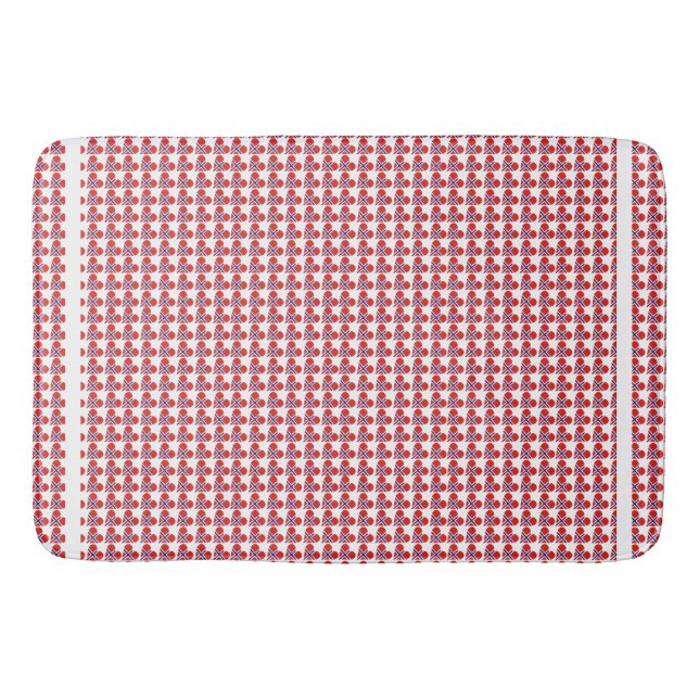 Heart Flag Norwegian Bath Mat (Front)