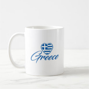 Heart Flag Of Greece Coffee Mug
