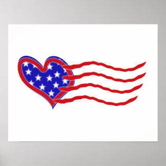 Heart Flag Poster
