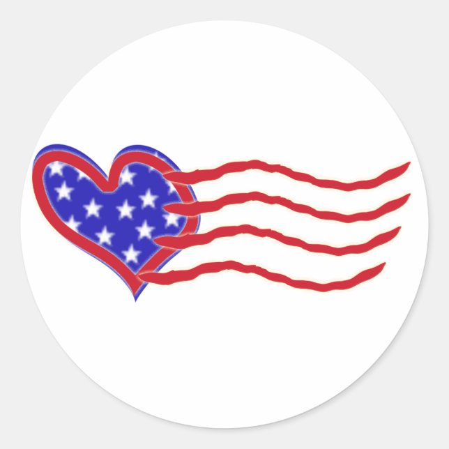 Heart Flag Sticker (Front)