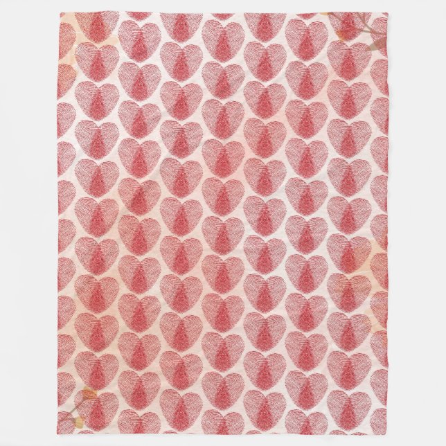 Heart Fleece Blanket (Front)