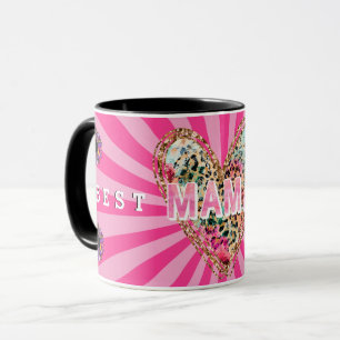 Heart Floral Mom Customize Mug