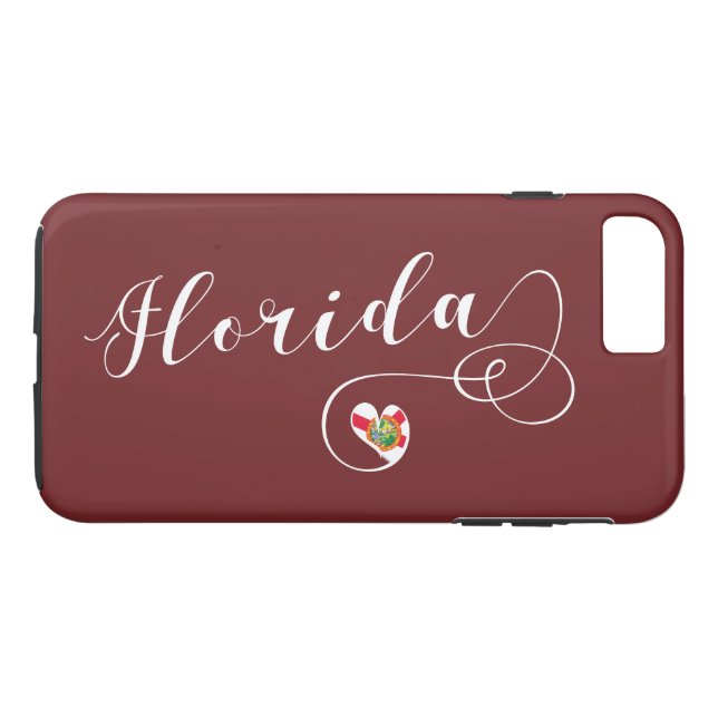 Heart Florida Mobile Phone Case, Floridian Case-Mate iPhone Case (Back (Horizontal))