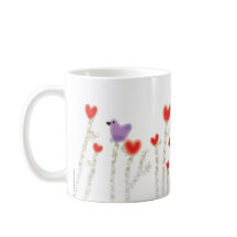 "Heart Flowers" coffee mug