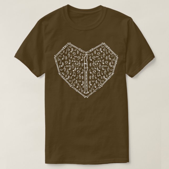 Heart Flute T-Shirt (Design Front)