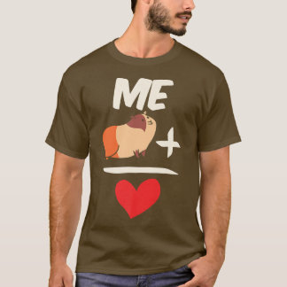 Heart For Guinea Pig Owner Animal Pet Lover Rodent T-Shirt