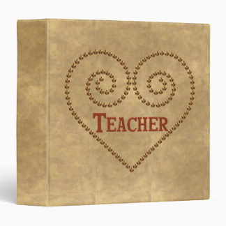 Heart For Teacher Binder