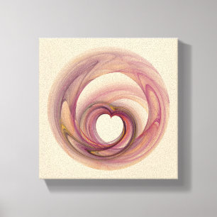 Heart Fractal Canvas Print