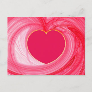 Heart Fractal Postcard