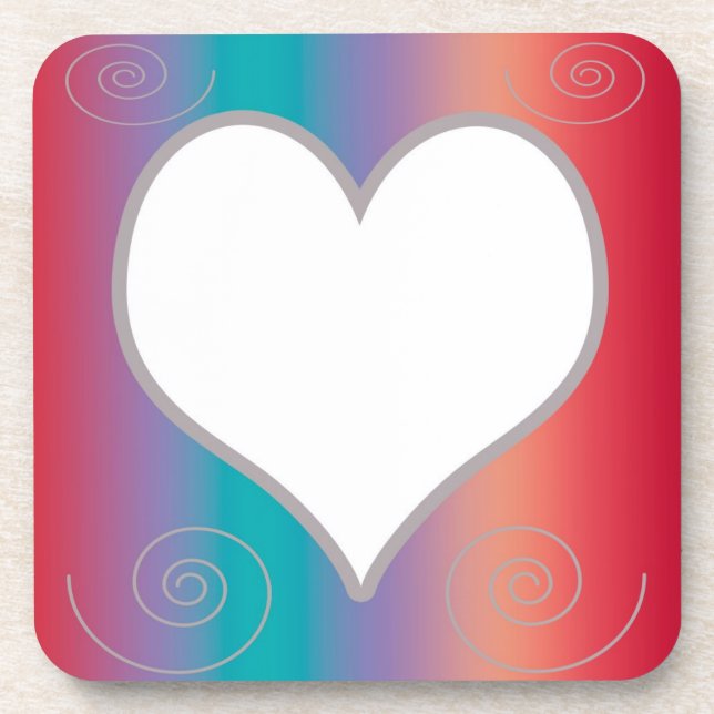Heart frame coaster (Front)