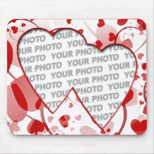 Heart Frames 2 + your photo Mouse Pad