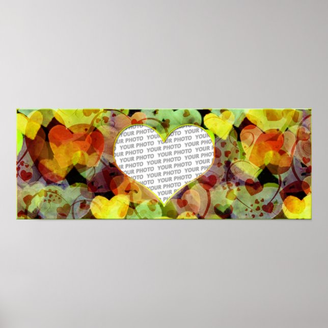 Heart Frames 5 + your photo Poster (Front)