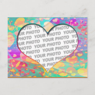 Heart Frames 6 + your photo Postcard