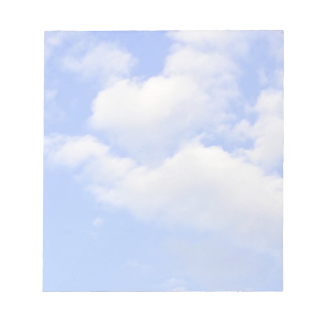Heart from clouds Notepad (Front)
