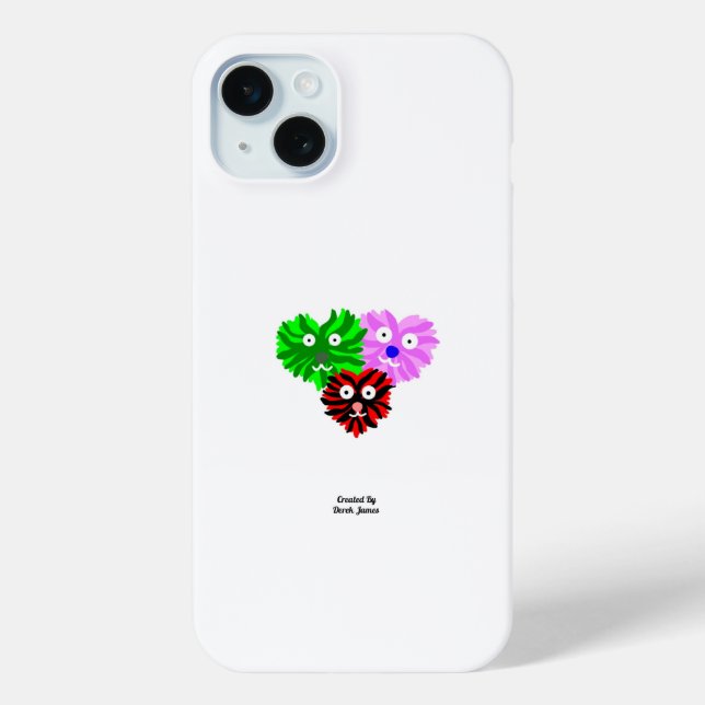 Heart Fuzzies Apple iPhone 15 Plus Case (Back)