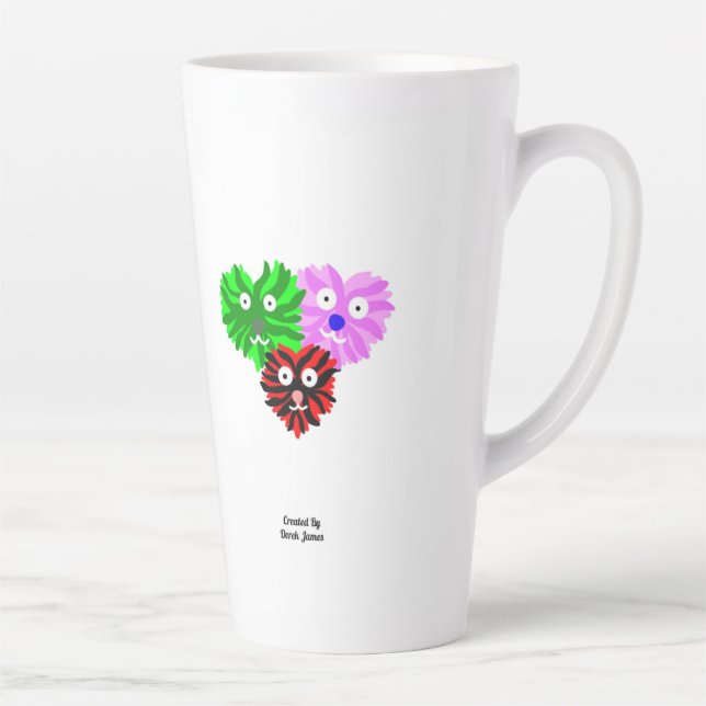 Heart Fuzzies Large Latte Mug (Right)