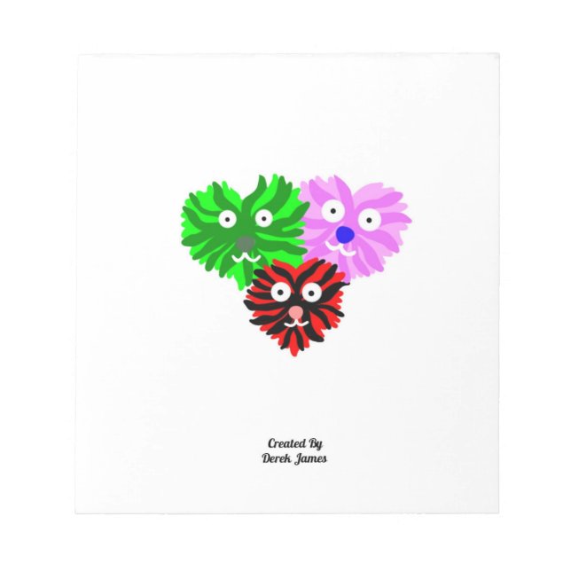 Heart Fuzzies Notepad (14 cm x 15.2 cm) (Front)