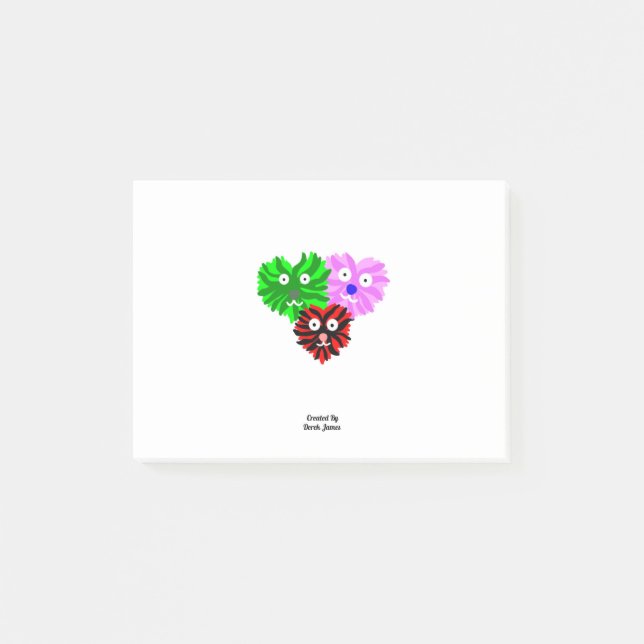 Heart Fuzzies Notes (10.2 cm x 7.6 cm) (Front)