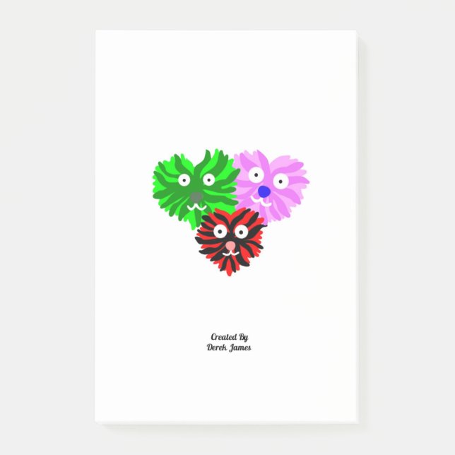 Heart Fuzzies Post-it Notes (10.2 cm x 15.2 cm) (Front)