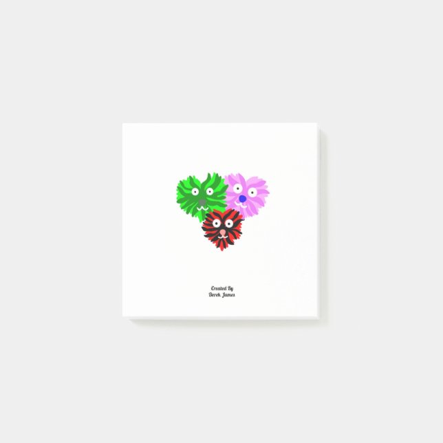Heart Fuzzies Post-it Notes (7.6 cm x 7.6 cm) (Front)