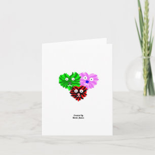 Heart Fuzzies Small Vertical Greeting Card