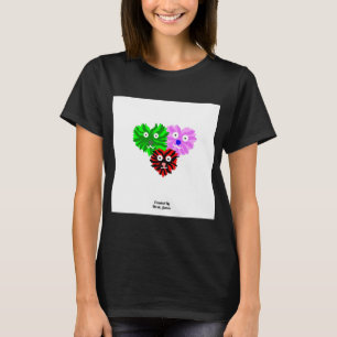Heart Fuzzies Women's Black Basic T Shirt