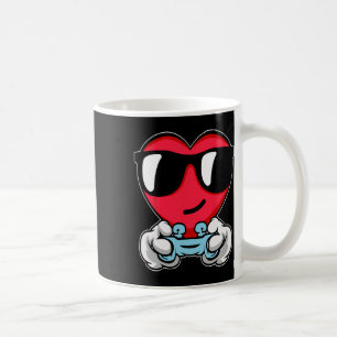 Heart Gamer Valentines Day Cute Video-game Control Coffee Mug