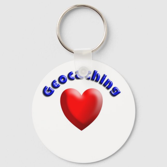 Heart geocaching keychain (Front)