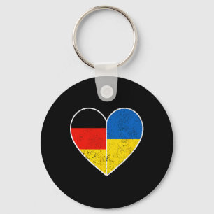Heart Germany And Ukraine Solidarity Friendship Vi Keychain