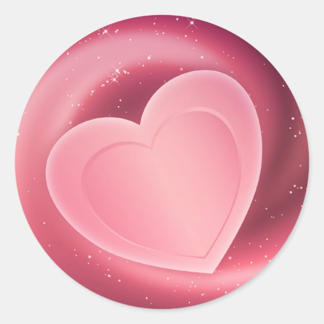 Heart Gift Tag Sticker (Front)