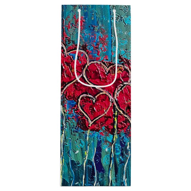 Heart Gift Wine Bag (Front)