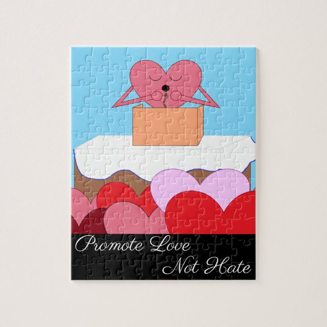 Heart Giving a Speech About Love: Jigsaw Puzzle (Vertical)