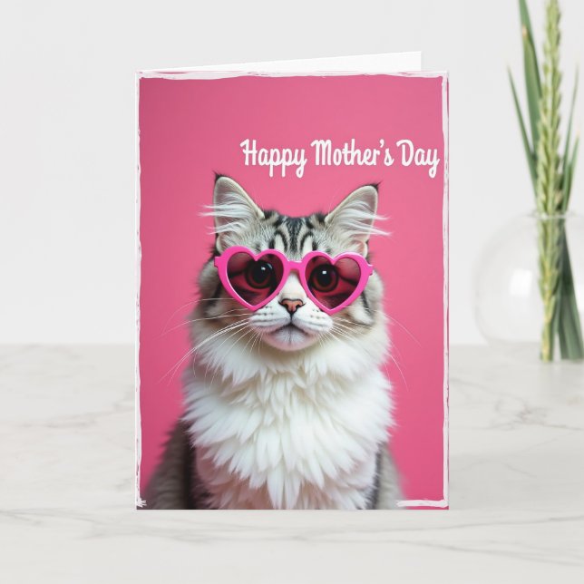 Heart Glasses Mothers Day Card (Front)