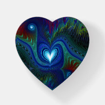Heart Gnarl Fractal Paperweight