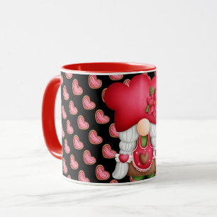 Heart Gnome Customize Colour Mug