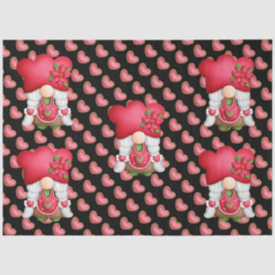 Heart Gnome Customize Colour Tissue Paper