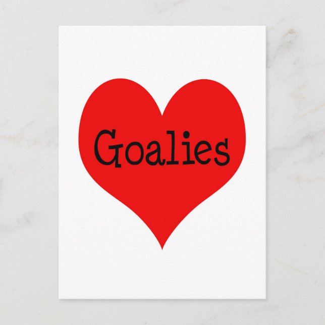 Heart Goalies Postcard (Front)
