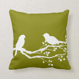 Heart Gold Beautiful Tree Throw Pillow